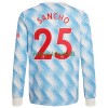 Maillot à Manches Longues Manchester United Jadon Sancho 25 Extérieur 2021-22 Pour Homme